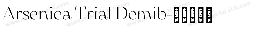 Arsenica Trial Demib字体转换